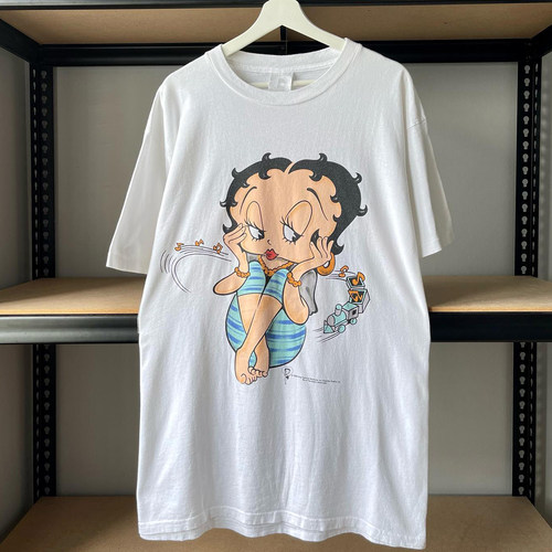 贝蒂娃娃美式重磅纯棉短袖T恤潮