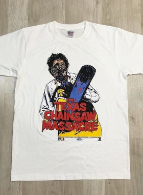 Texas Chainsaw Massacre德州电锯杀人狂慵懒风潮流男女短袖T恤衫