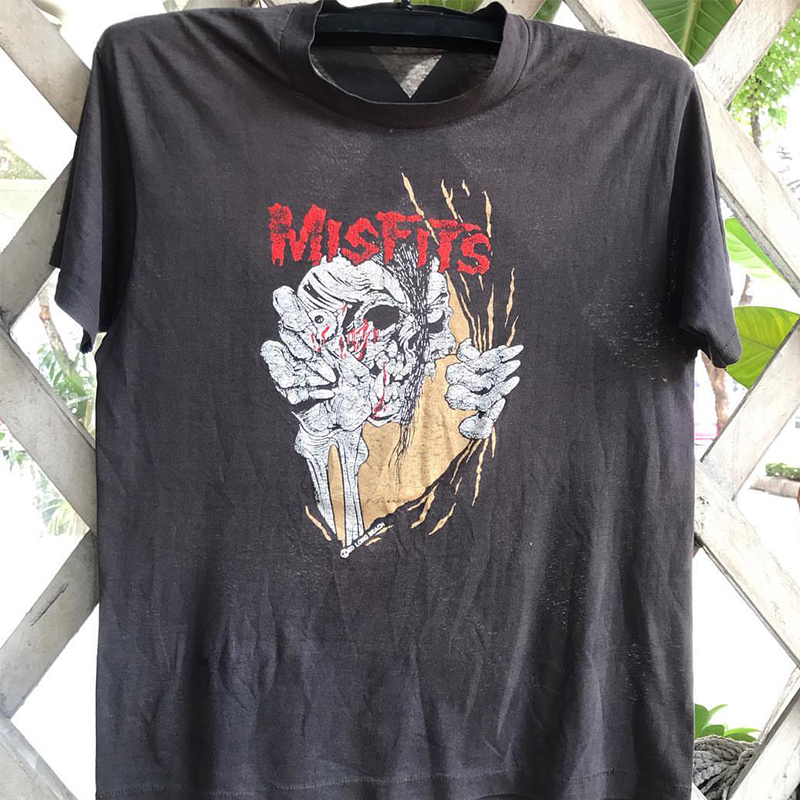 短袖T恤慵懒风男女摇滚乐队