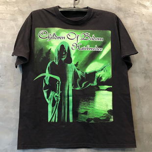 Children Of Bodom欧美摇滚乐队vintage复古潮流男女宽松短袖T恤