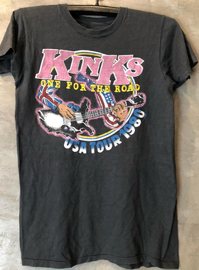 The Kinks奇想乐队英伦摇滚风hiphop嘻哈高街vibe短袖男女质感T恤