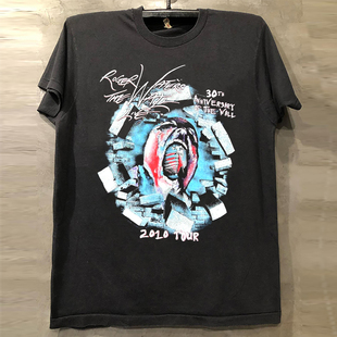 The Wall平克·弗洛伊德乐队专辑摇滚短袖T恤衫vintage美式半袖潮