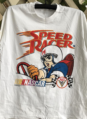 Speed Racer极速赛车手美式学院风小众oversize男女百搭短袖T恤潮