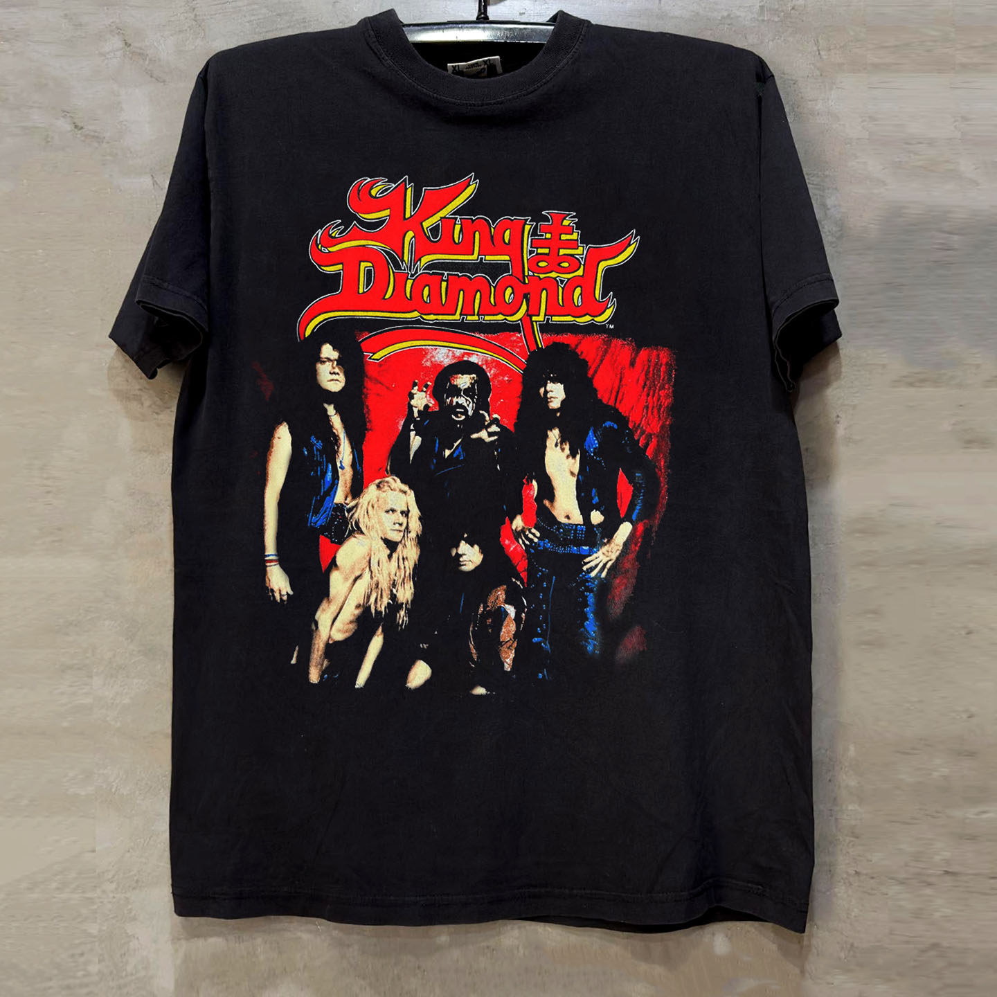 King Diamond暗黑哥特风短袖T恤Vintage美式古着感重磅棉半袖潮