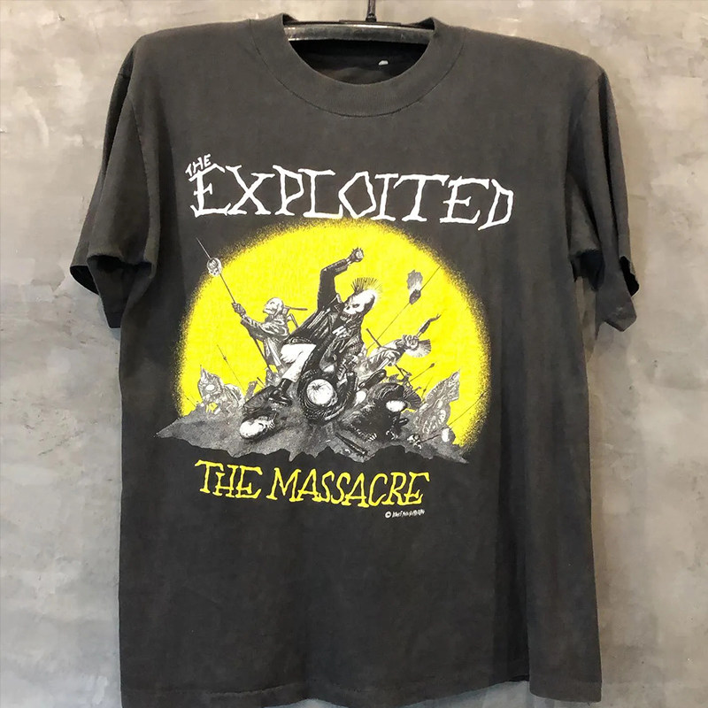 短袖T恤暗黑风TheExploited乐队
