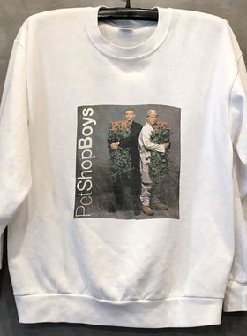 Pet Shop Boys宠物店男孩乐队人像高级感vintage复古男女长袖卫衣