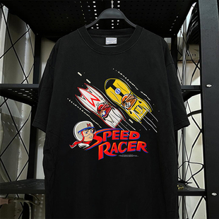 半袖 T恤oldschool机车风美式 男 Racer极速赛车热血漫画短袖 Speed
