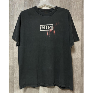 男女重磅棉T恤 Nails九寸钉乐队chic嘻哈高级感街舞短袖 Nine Inch