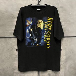 Nirvana涅槃乐队天使摇滚美式复古vintage科特柯本短袖男女T恤棉