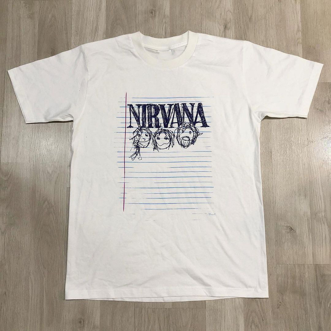 Nirvana摇滚乐队短袖T恤科特·柯本美式oldschool涅盘FOG高街半袖