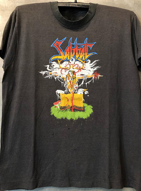 Sabbat锁破徒日本金属摇滚组合Sabato乐队街头潮流T恤宽松短袖男