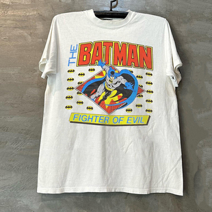 Batman黑暗骑士蝙蝠侠侦探漫画系列潮牌短袖T恤cec美式炸街半袖男