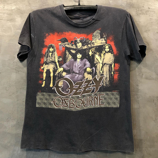 Ozzy Osbourne奥兹 奥斯朋布鲁斯摇滚乐队欧美风印花男女短袖T恤