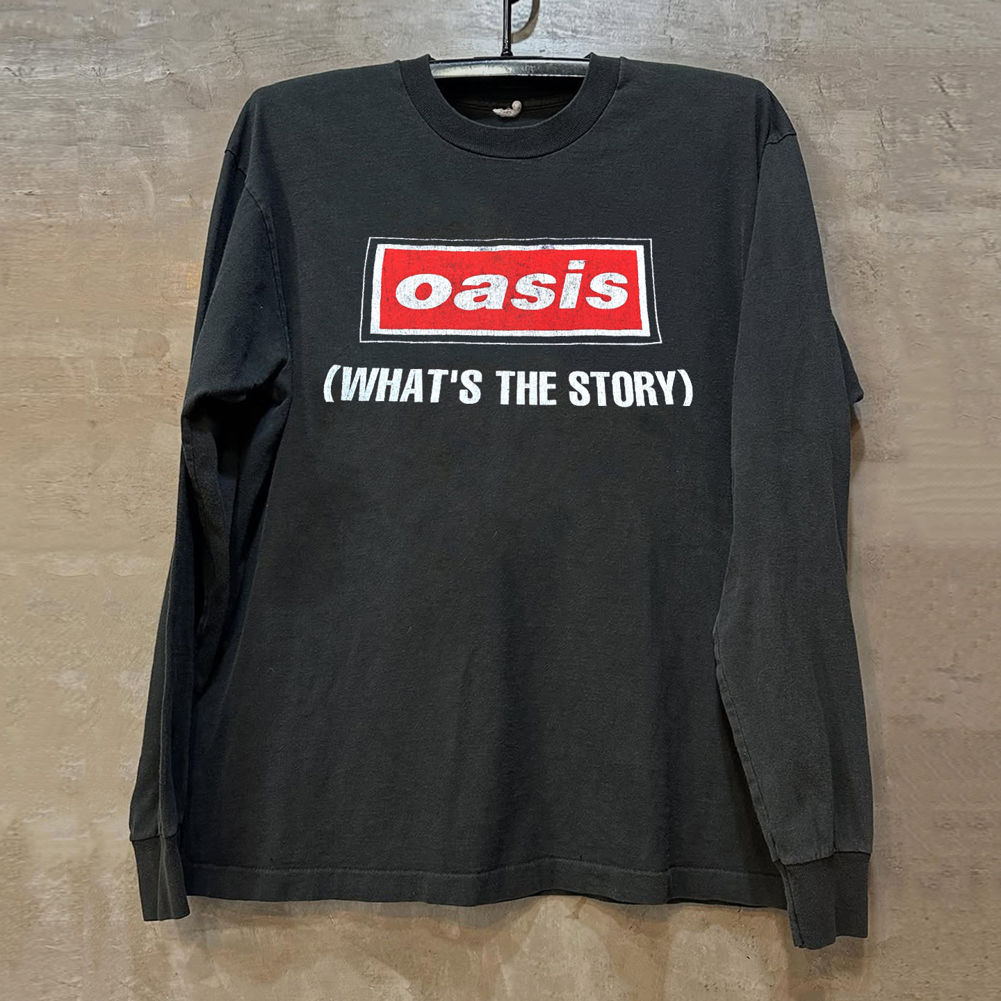 绿洲乐队美式重磅纯棉长袖上衣潮