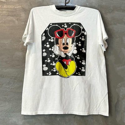 米老鼠动画美式小领口短袖T恤潮