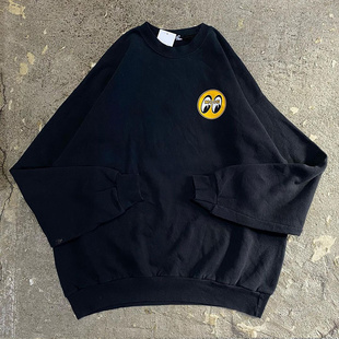 Mooneyes机车风套头圆领潮牌卫衣美式复古vintage情侣长袖上衣男