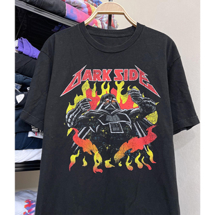 Star Wars星球大战vintage美式复古街头慵懒风短袖男女重磅棉T恤