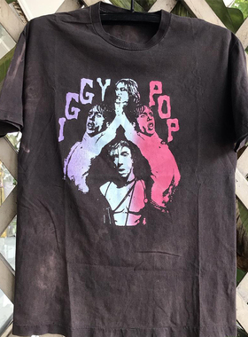 Iggy Pop朋克音乐教父暗黑摇滚短袖cityboy男女痞帅T恤
