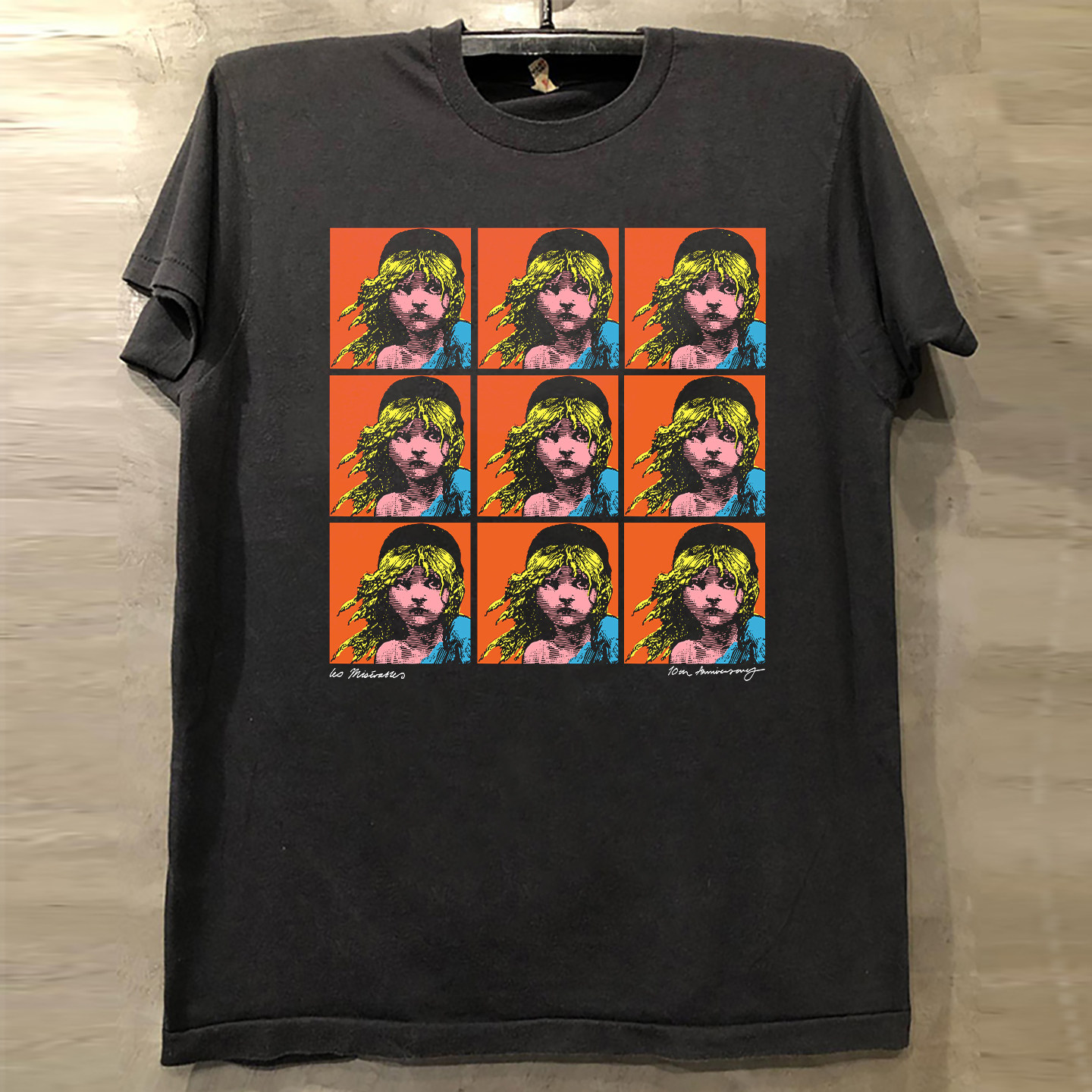 悲惨世界音乐剧周边美式纯棉T恤