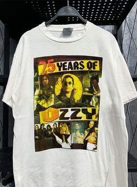 Ozzy Osbourne奥兹·奥斯朋潮酷短袖T恤FOG暗黑系美式小领口半袖