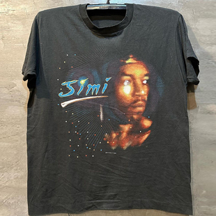 Jimi Hendrix吉米亨德里克斯人像痞帅高级感短袖街头cityboy男T恤