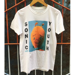 SonicYouth音速青年乐队vintage复古摇滚短袖美式街头vibe男女T恤