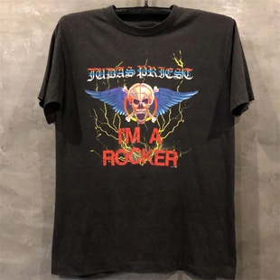 Judas Priest犹大圣徒乐队重金属摇滚短袖男女vintage潮流复古T恤