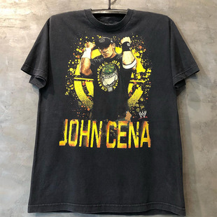 WWE摔角周边约翰塞纳John Cena短袖T恤欧美宽松青年潮流休闲半袖