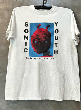 Sonic Youth音速青年乐队美式短袖T恤vintage原宿风潮牌高街半袖