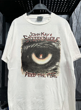 SteppenWolf重金属摇滚乐队短袖T恤chic氛围感美式重磅炸街半袖男