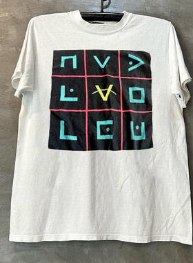 The Outfield野外合唱团九宫格潮牌短袖T恤vintage美式复古半袖男