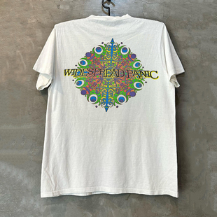 Widespread Panic乐队节奏布鲁斯摇滚短袖T恤hiphop美式五分袖男