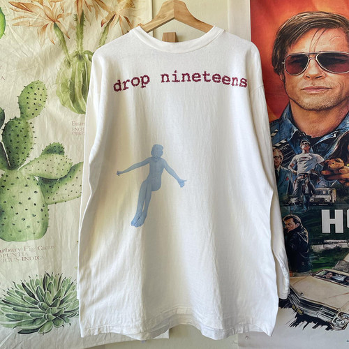 摇滚乐团美式重磅纯棉长袖T恤潮