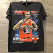 Dennis 男 半袖 Rodman丹尼斯·罗德曼潮酷运动风短袖 T恤hiphop美式