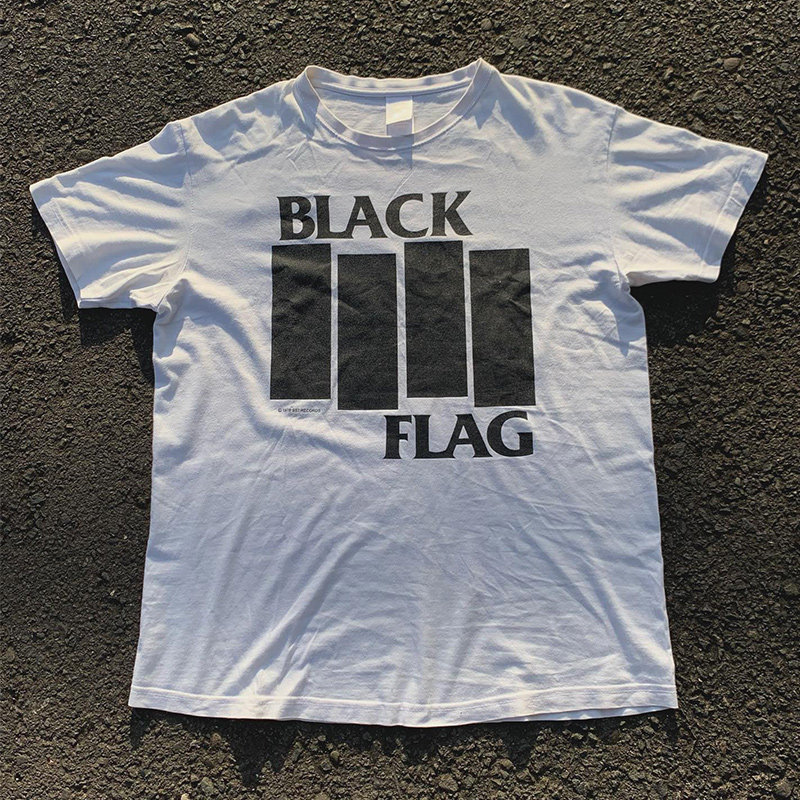 black flag黑旗乐队高街fog嘻哈摇滚hiphop潮流短袖男女重磅棉t恤