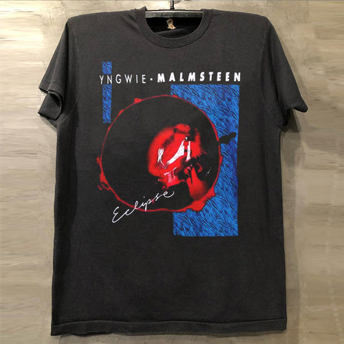 吉他大师英格威玛姆斯汀美式T恤