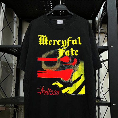 MercyfulFate乐队美式小领口T恤