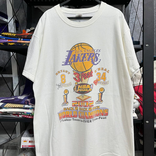 LosAngelesLakers三连冠棉短袖