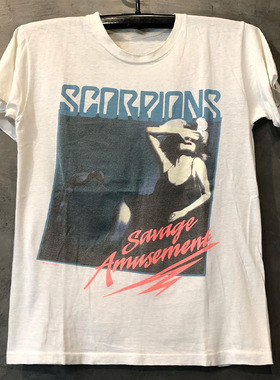 Scorpions蝎子乐队经典复古vintage宽松短袖重金属摇滚男女T恤潮