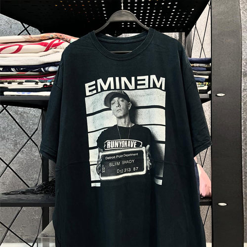 Eminem美式街头嘻哈纯棉短袖