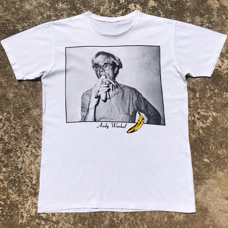 短袖oversize人像潮流复古印花