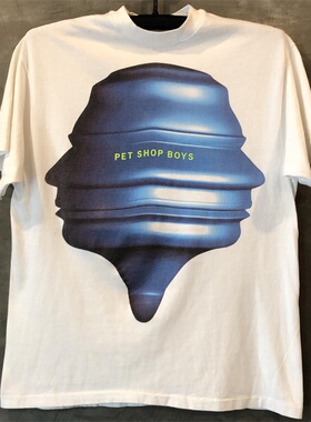 Pet Shop Boys宠物店男孩乐队欧美街头亚逼风oversize潮流短袖T恤