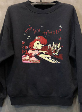 Red Hot Chili Pepper红辣椒乐队摇滚长袖美式vintage复古卫衣男