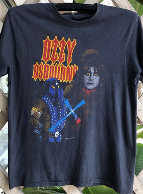Ozzy Osbourne奥兹乐队美式摇滚T恤vintage复古时尚潮流男女短袖