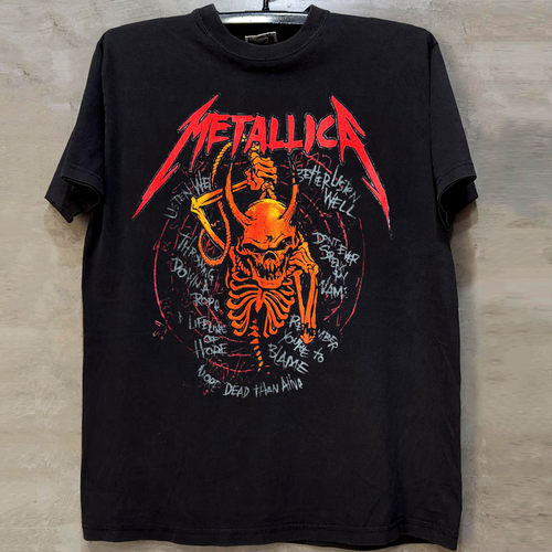 Metallica金属乐队纯棉短袖