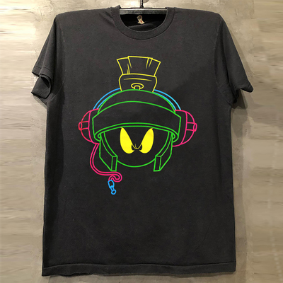 火星人马文美式重磅纯棉短袖T恤