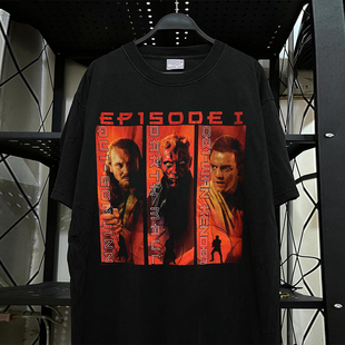 Star Wars：Episode I星球大战前传1经典人物科幻电影潮牌短袖T恤