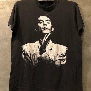 Peter Murphy彼得·墨菲人像哥特音乐摇滚短袖小领口痞帅高街T恤