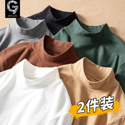 德绒半高领打底衫青少年长袖t恤