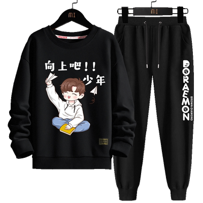 圆领套装春季青少年春秋款上衣